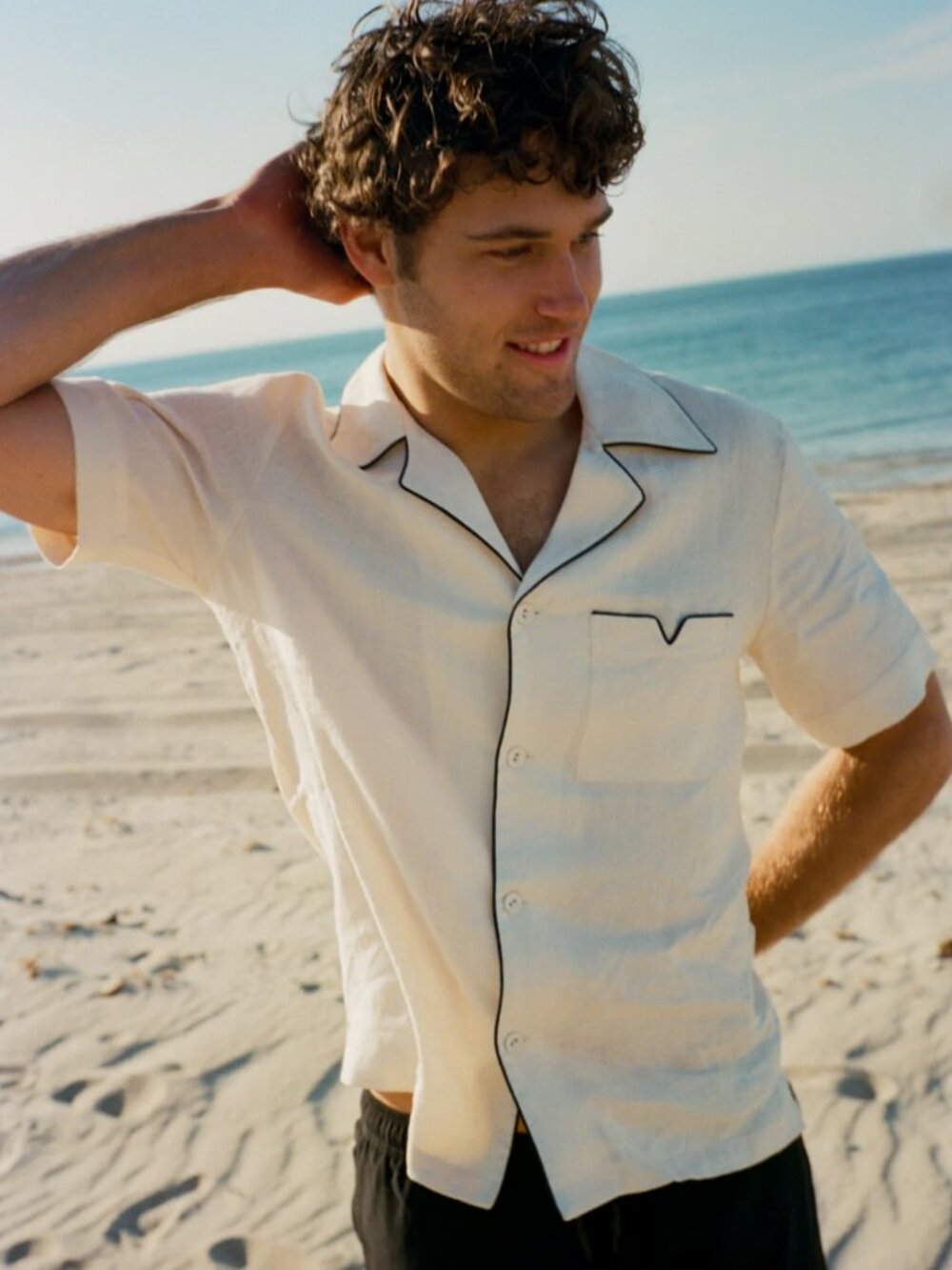 Tombolo Linen Cabana Shirt UNISEX SIZE MEDIUM